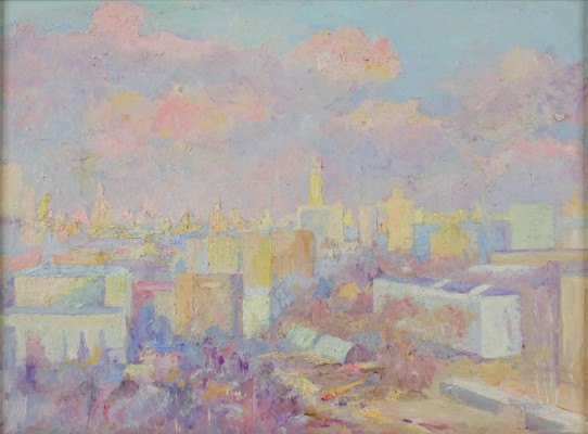 Исакова Римма Николаевна. Вид на Москву вечером 